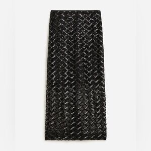 J. Crew Lattice Sequin Pencil Skirt - 10 NWT